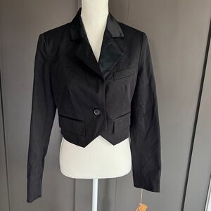 Ali Ro Black Cropped Blazer